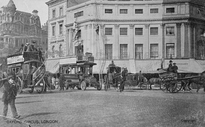 Ansicht des Oxford Circus, ca. 1900 von English Photographer